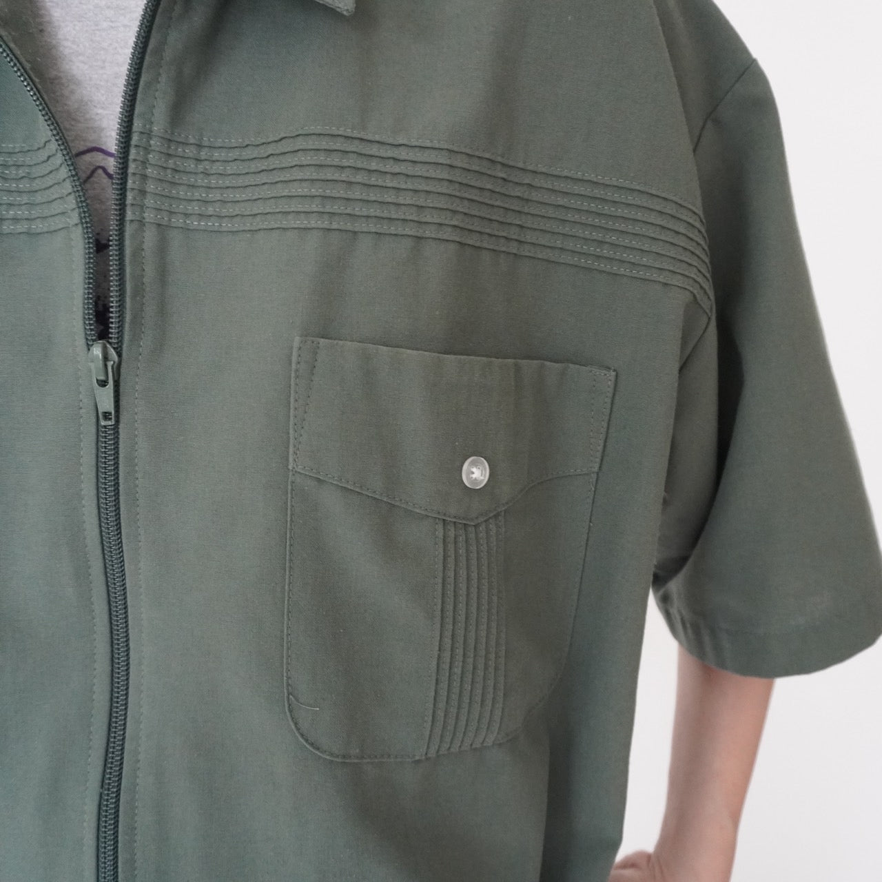 90s Khaki Design Shirt, Jacket