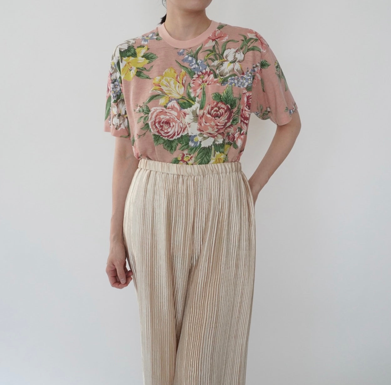90s floral Printed T-shirt