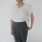 White Ruffle Top