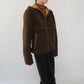 90s Faux Shearling Zipped Jacket