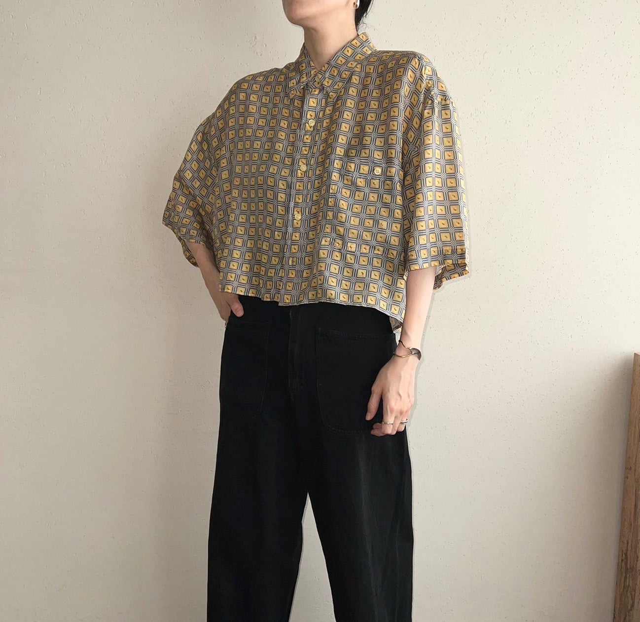 90s Silk Printed Shirt