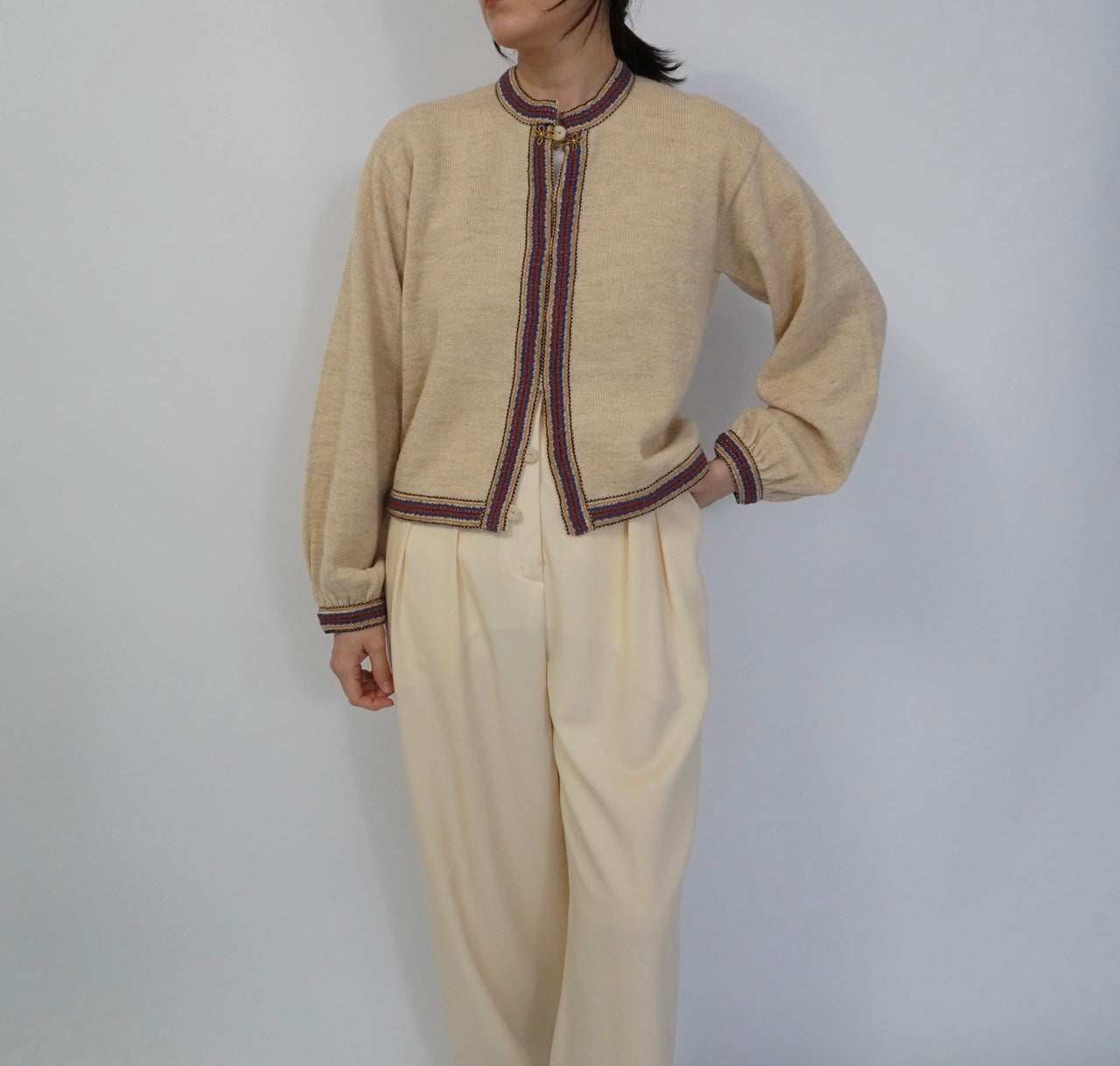 70s Alpaca Knit Cardigan