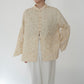 90s Pleated Silk Blouse