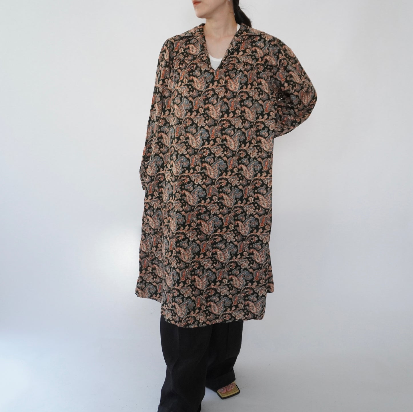80s Printed Dress Made in Sweden