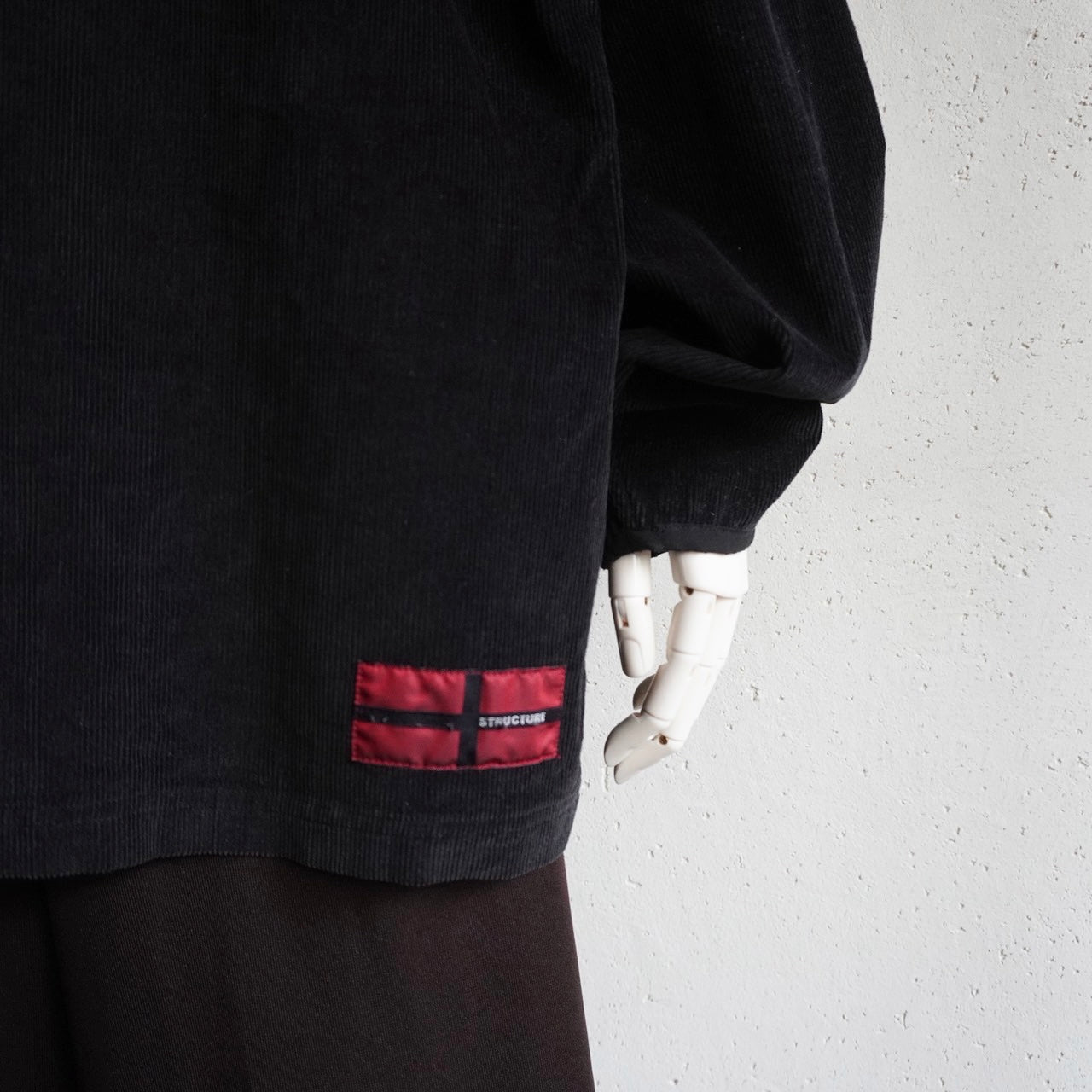 90s Half Zip Corduroy Top