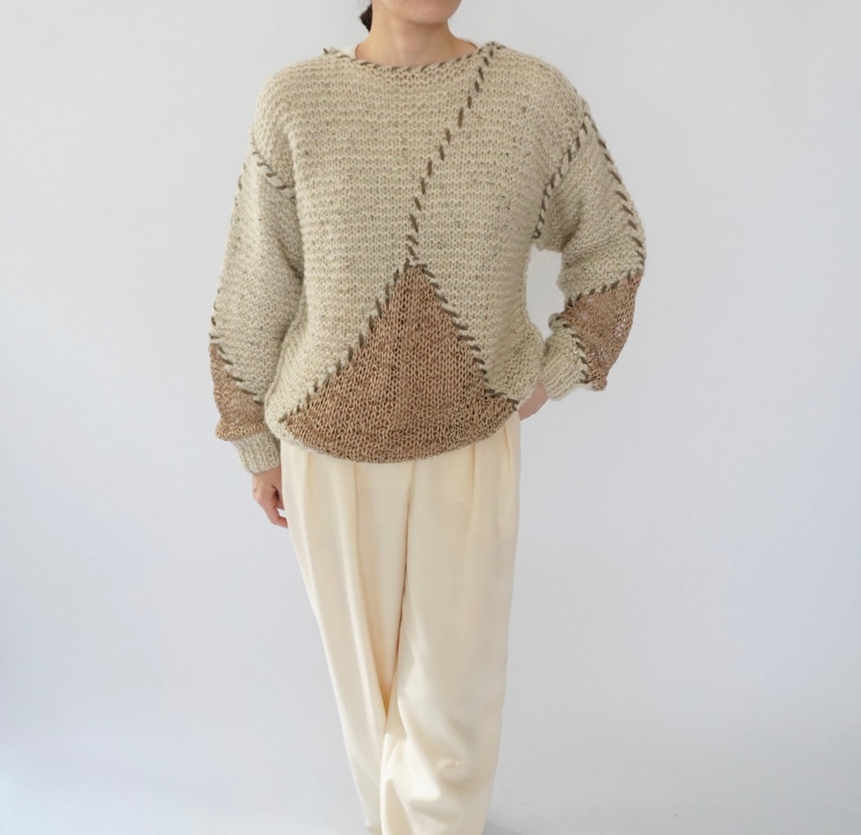 80s Woven Mohair Knit Made in Italy