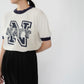 90s Printed Ringer T-shirt Made in USA