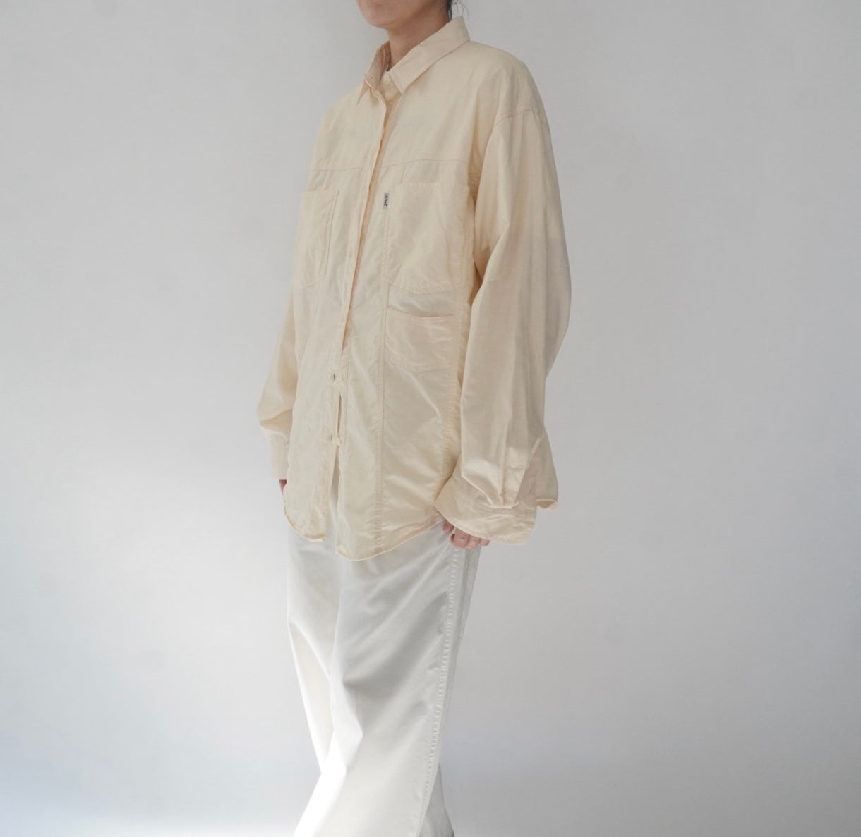 90s Ivory Cotton Shirt