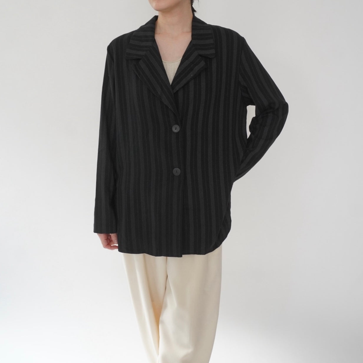 90s Striped Shirt,Jacket