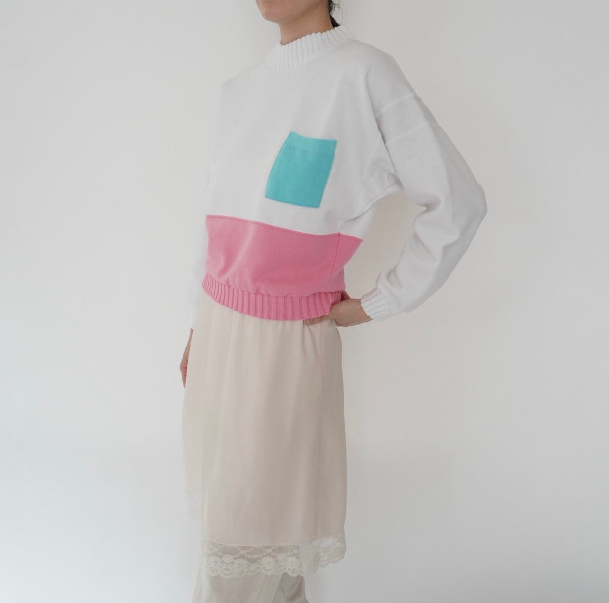 80s Pocket Sweater Made in USA