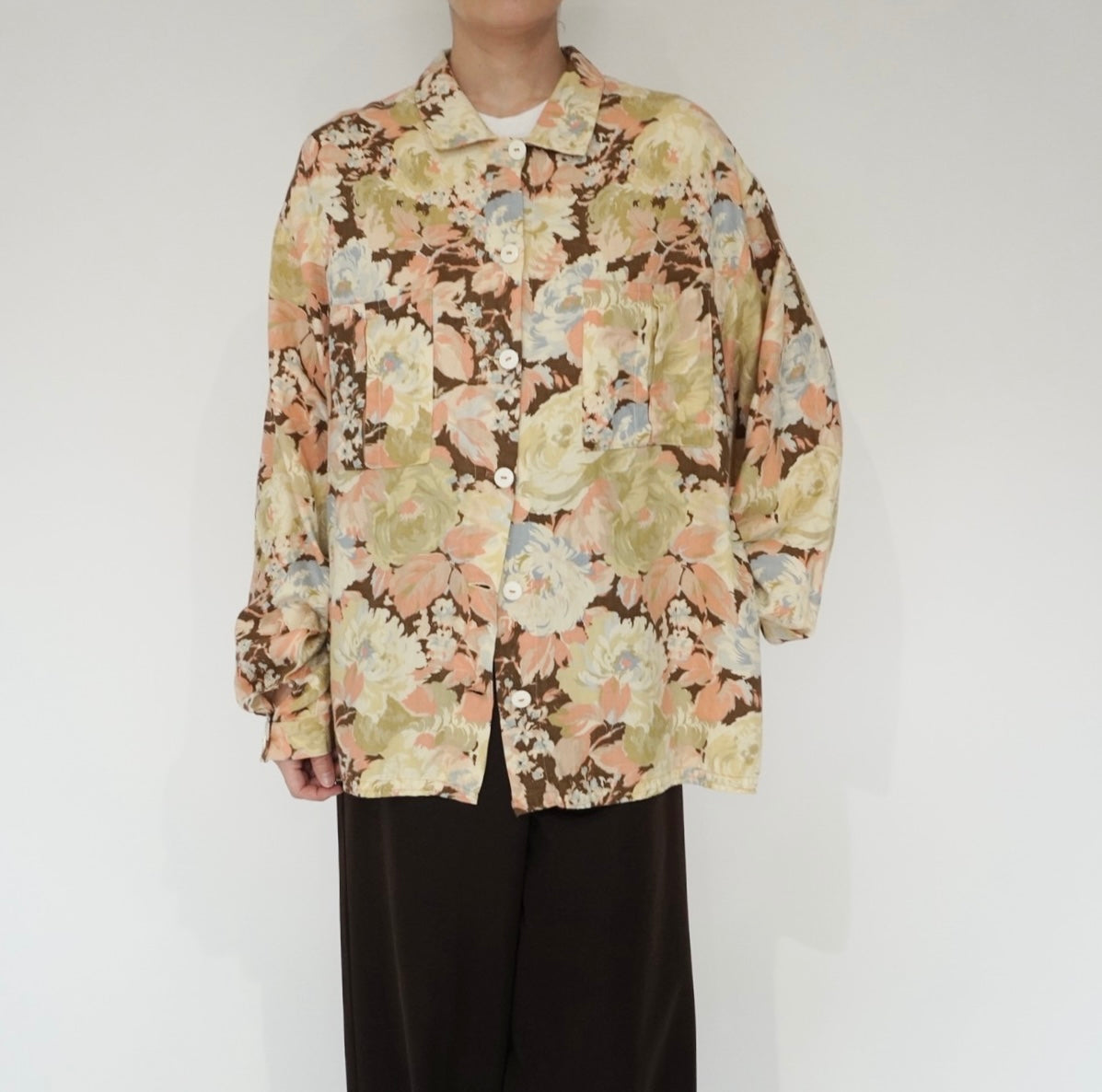 90s Flower Pattern Shirt