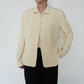 90s Cord Lace Design Silk Jacket