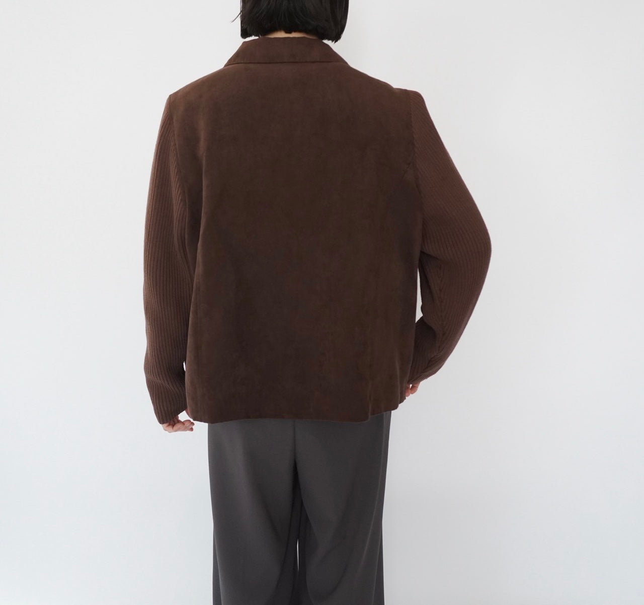 90s Ribbed Sleeves Jacket