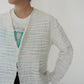 90s Pleated Cardigan Made in USA