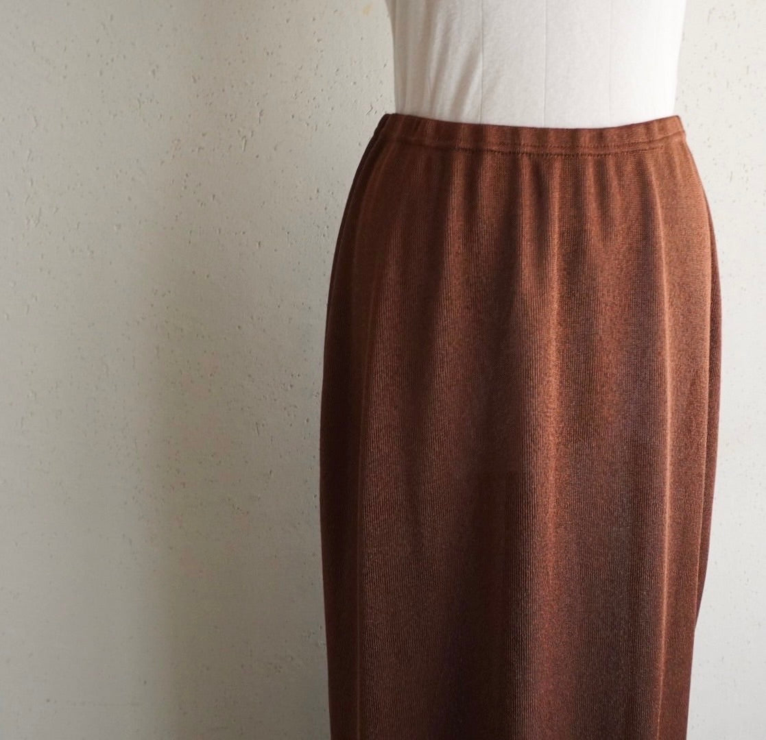 90s Brown Skirt Made in USA