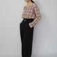 90s Plaid Top Made in USA