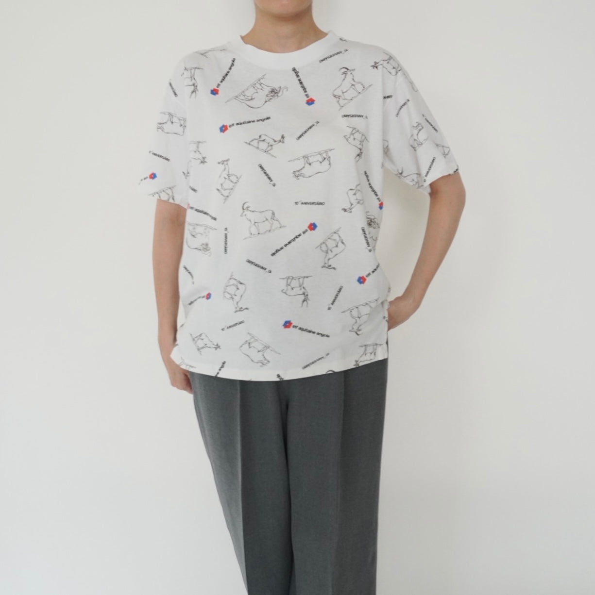 90s Printed T-shirt Made in France