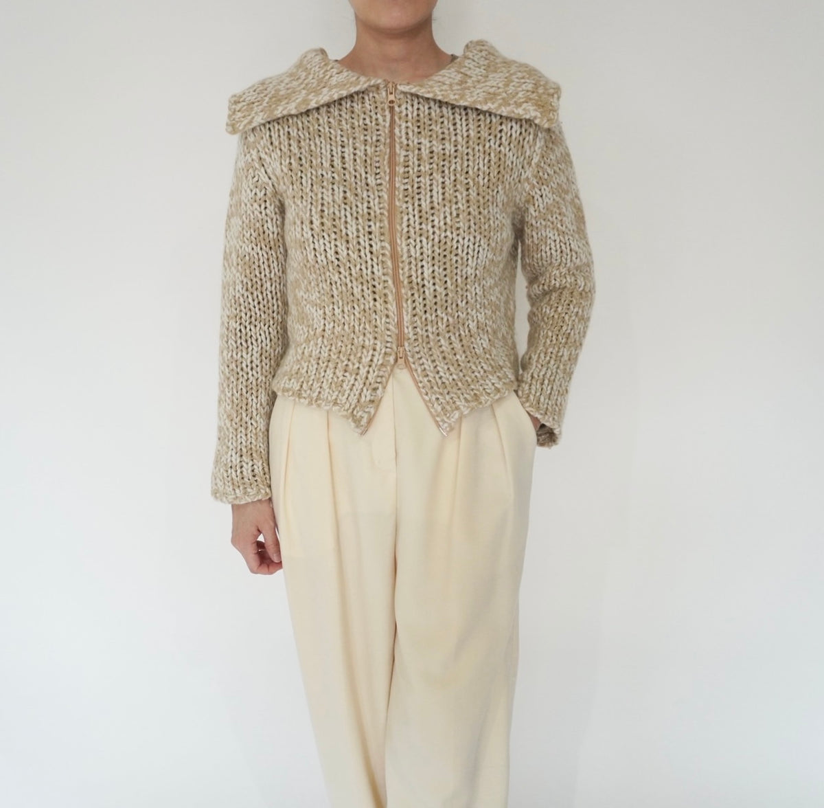 80s Double Zip Knit Made in Italy