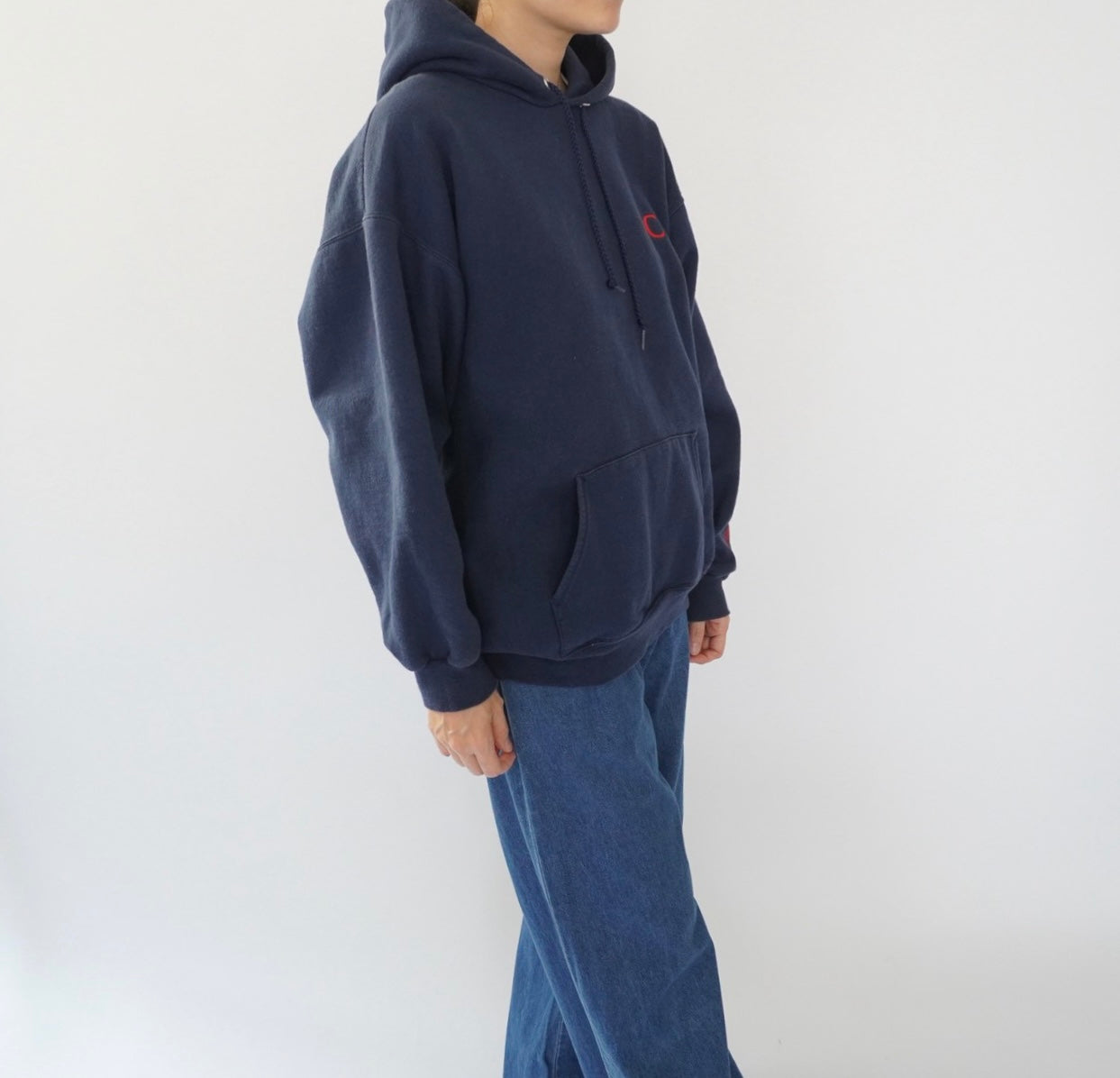 00s Print Hooded Sweater