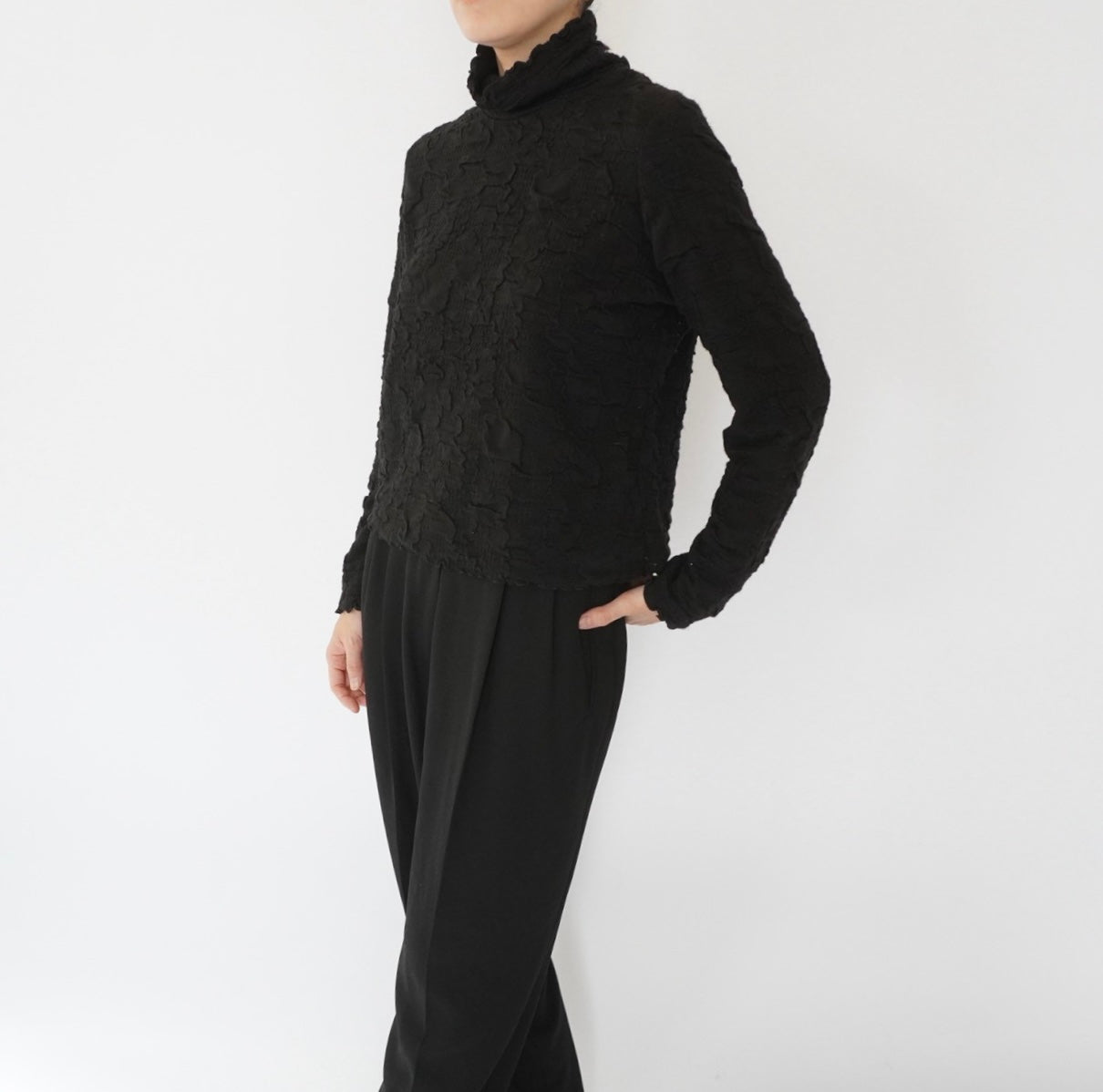 90s Pleated Top Made in USA