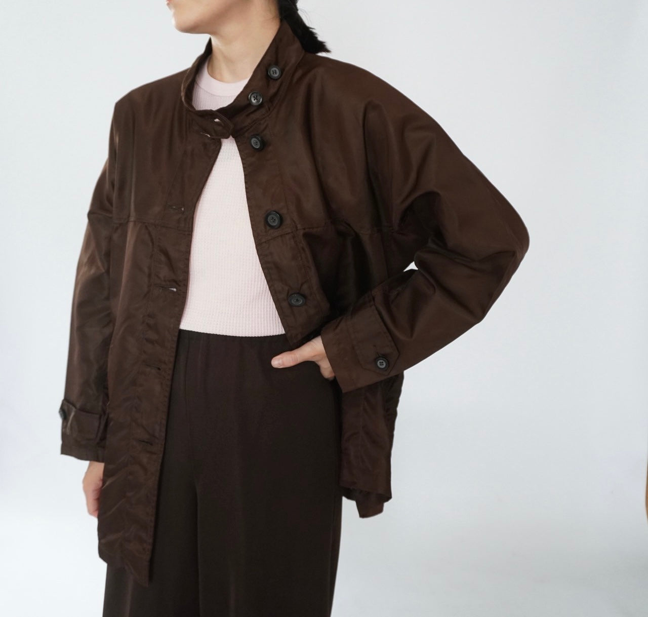 90s Brown Nylon Jacket