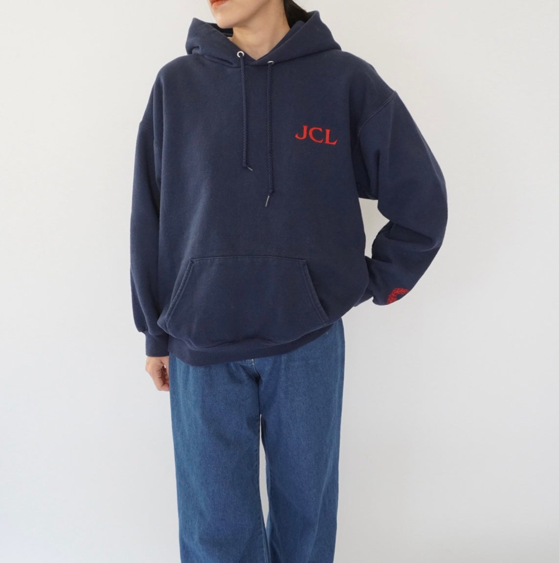 00s Print Hooded Sweater