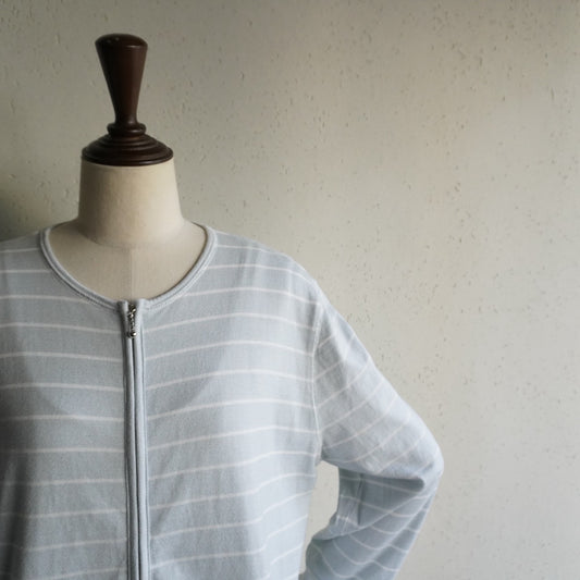90s Striped Zip Top