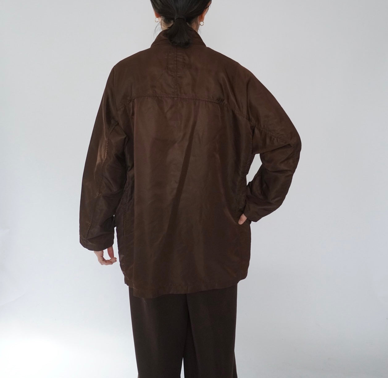 90s Brown Nylon Jacket