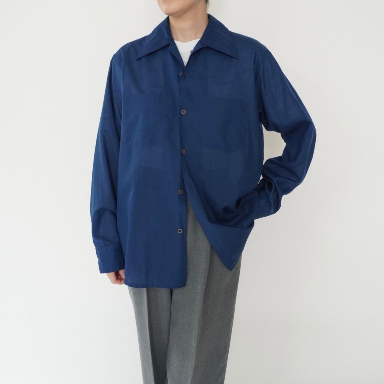 70s "Arrow" Blue Shirt