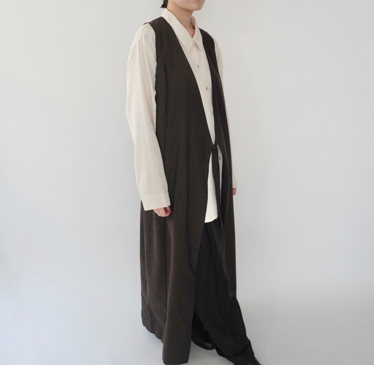 80s Sleeveless Wrap Dress