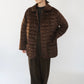 90s Velour Quilted Jacket Made in Italy