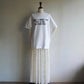 80s Lace Sheer Design Maxi Skirt