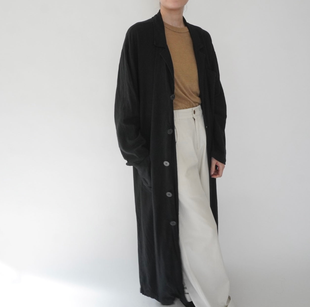 90s Linen Coat