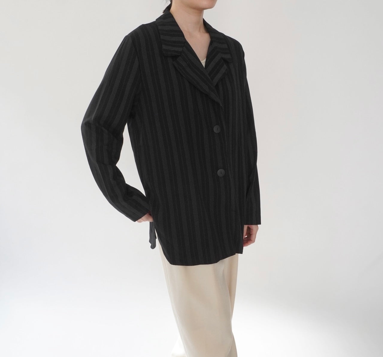 90s Striped Shirt,Jacket