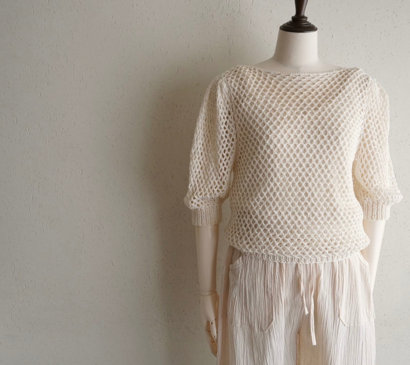 80s Hand Knit Top