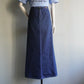 90s Denim Maxi Skirt Made in Italy
