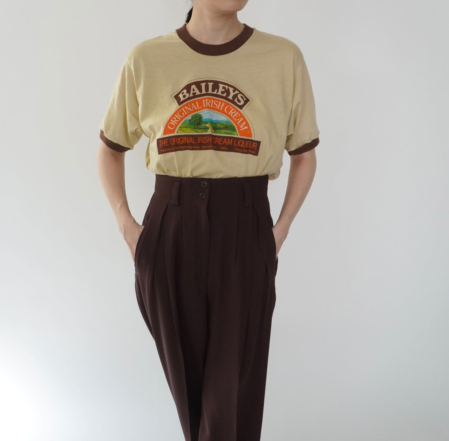 80s"BAILEYS" Printed T-shirt Made in USA