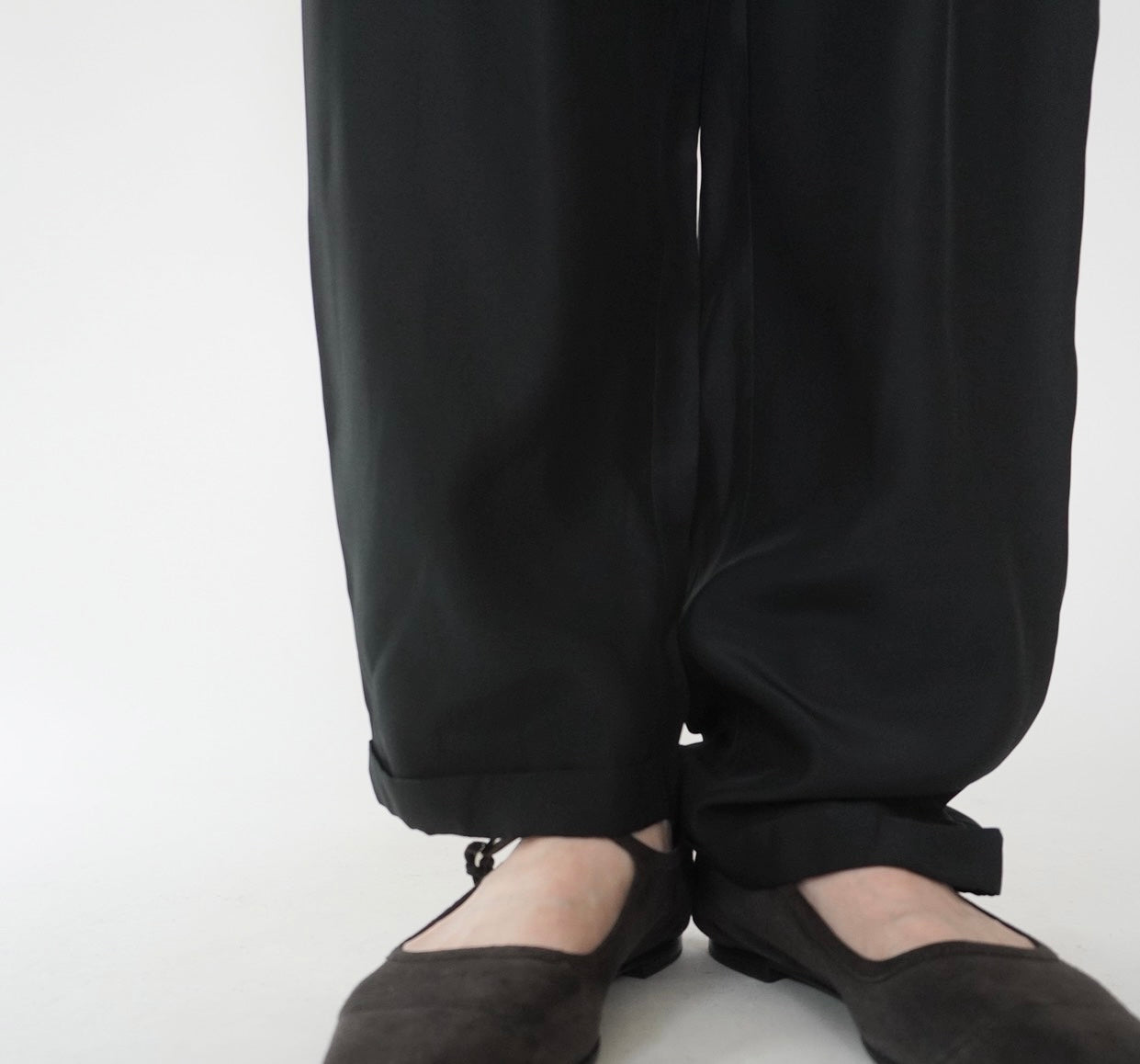 80s Silk High Waist Pants