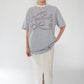90s Striped Print T-shirt