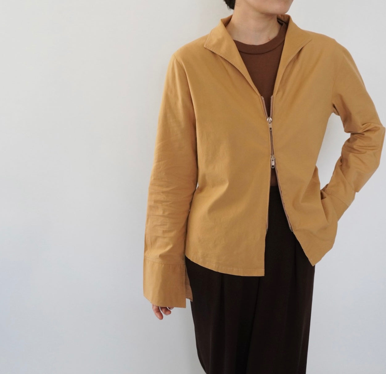 90s"NARACAMICIE" Zipped Shirt