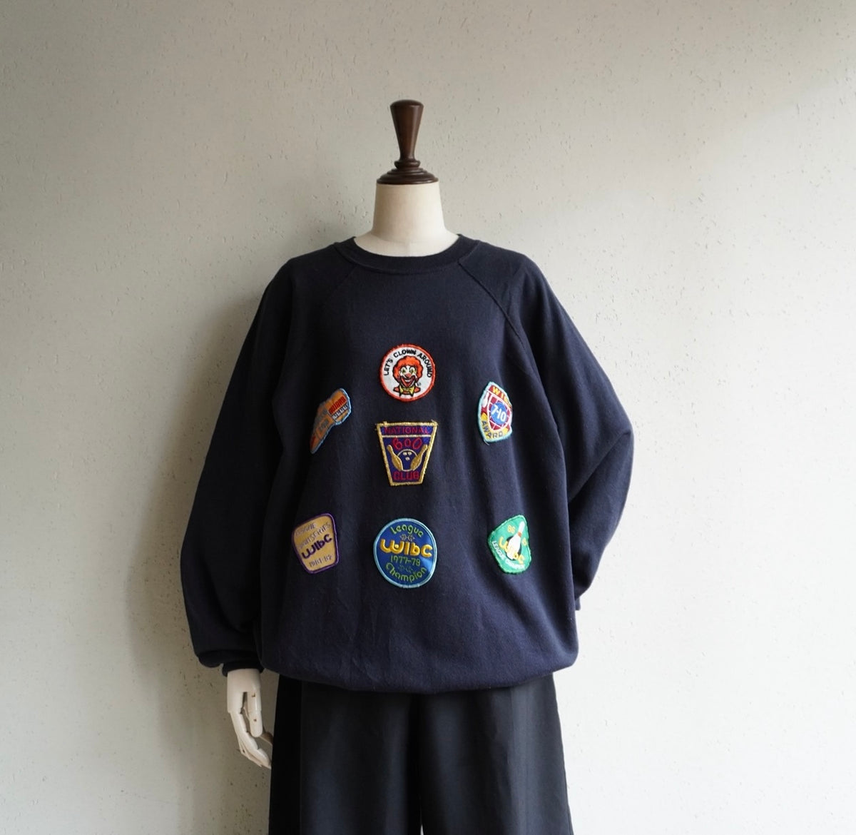 80s Patch Design Sweater