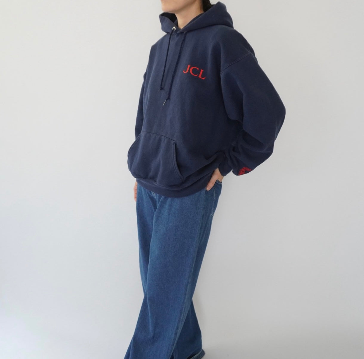 00s Print Hooded Sweater