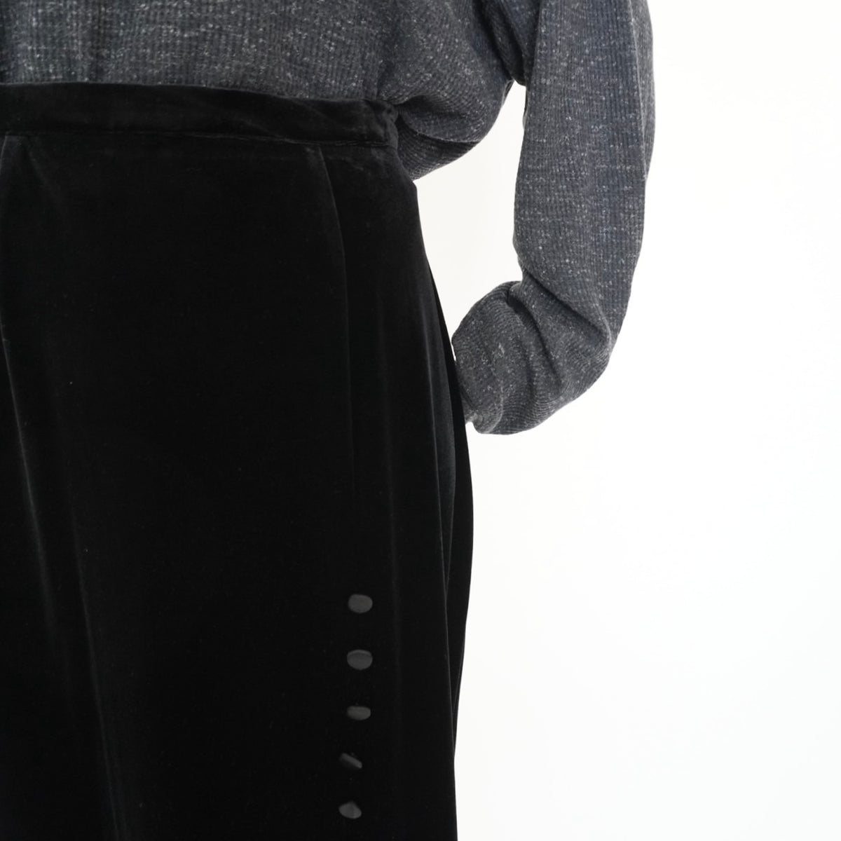 90s Design Velour Skirt