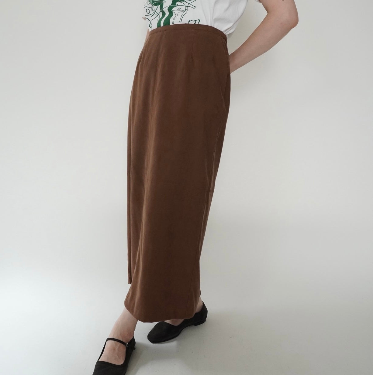 90s Brown Skirt