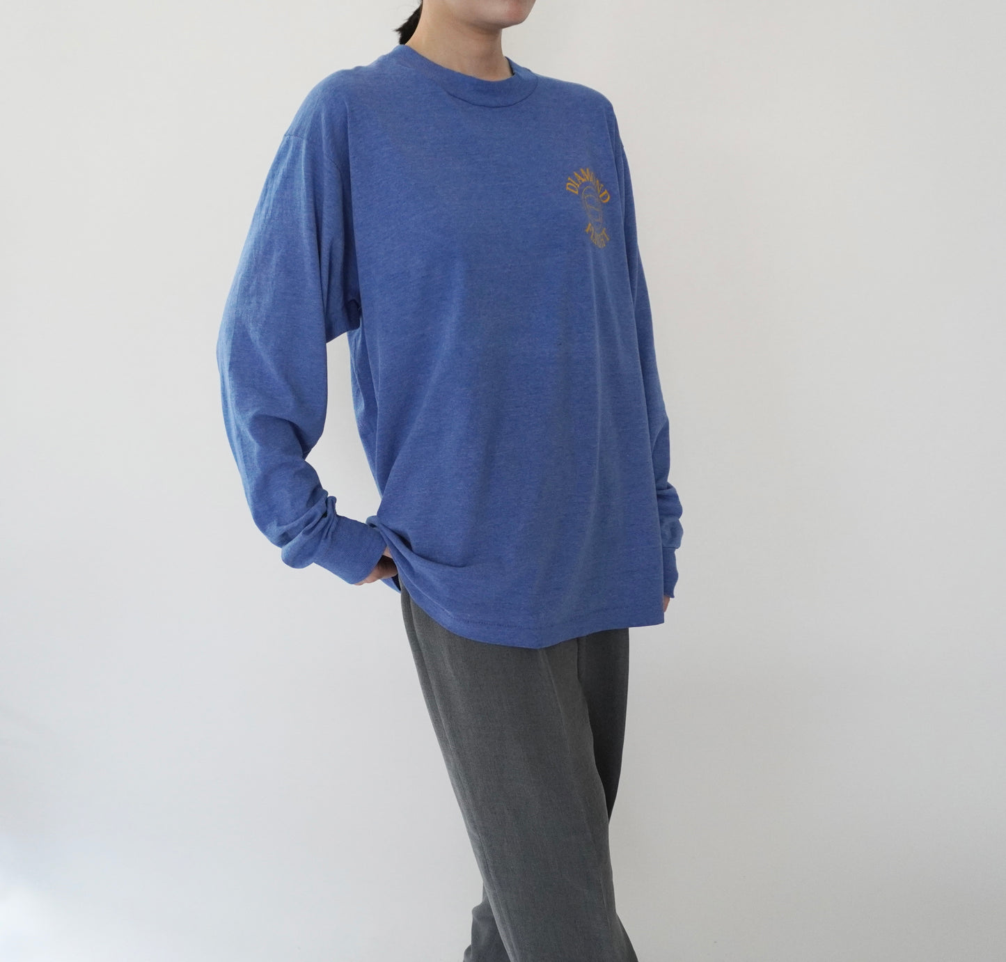 90s Printed Long T-shirt Made in USA