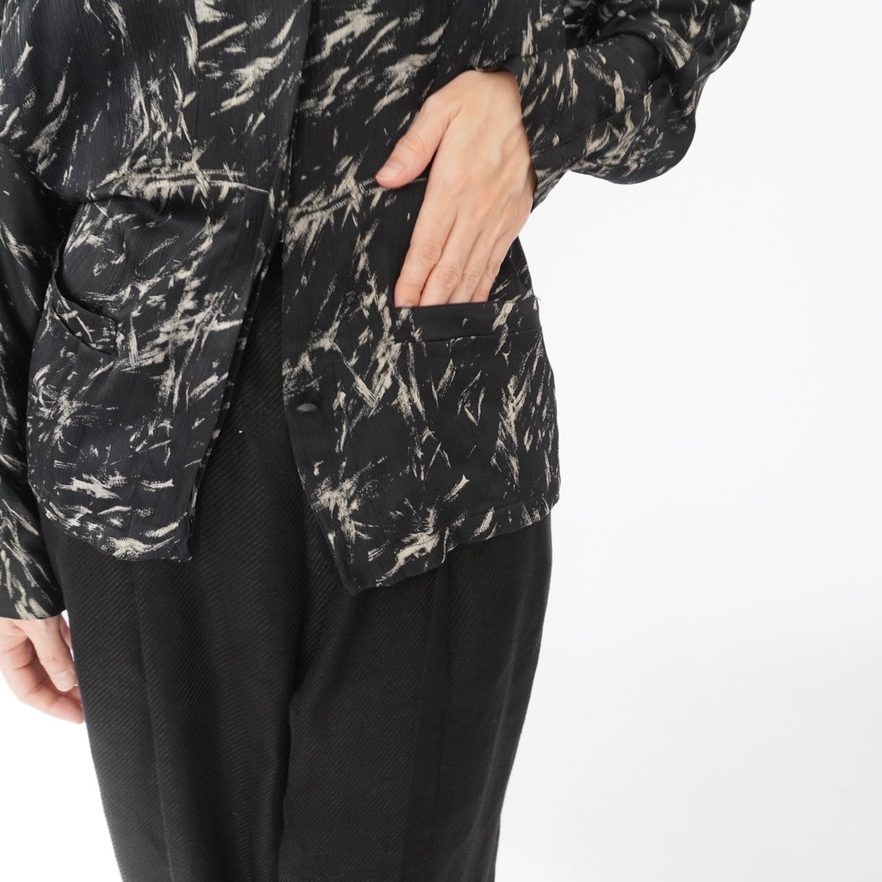 90s EURO Silk Design Shirt