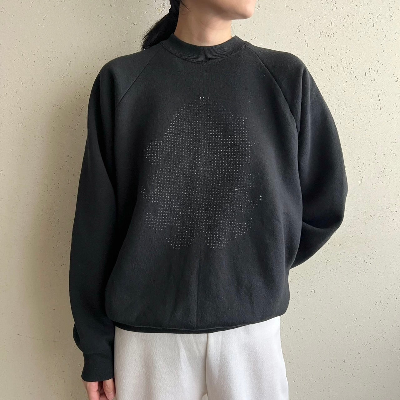 90s Hand Printed Sweater Made in USA