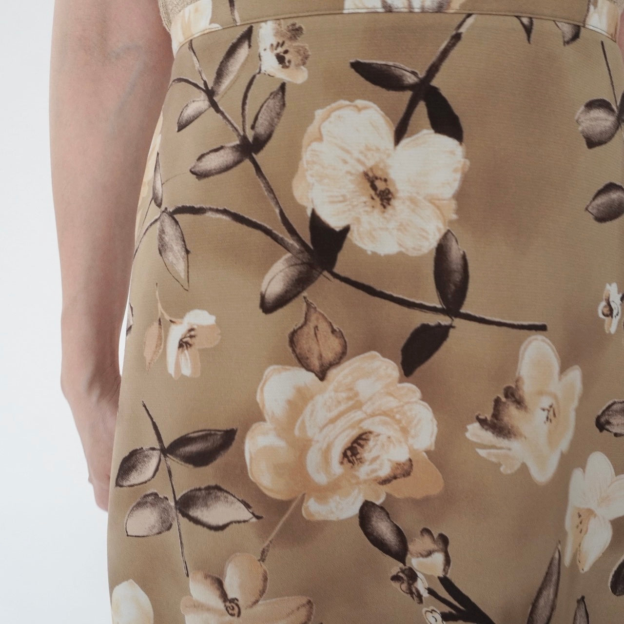 90s Floral Print Skirt Made in USA