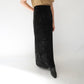 80s  Velour Maxi Skirt