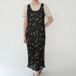 90s Floral Print Sheer Dress Made in Italy